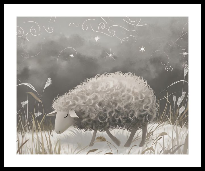 Plakat 50x40cm Bujna Owca zdjęcie 3