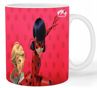 Kubek ceramiczny Biedronka i Czarny Kot - Miraculous