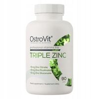 OstroVit CYNK ORGANICZNY 90 kaps TRZY FORMY CYNKU Pikolinian Cytrynian