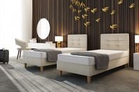 Łóżko hotelowe Kanada 90/200 + zagłowie+ materac