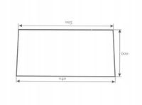 szyba tylna do ciągnika Ursus C-330 C-360 kabina Koźmin Z.Szyszka