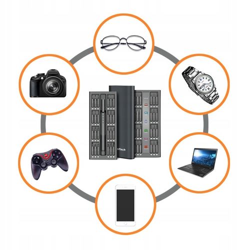 Śrubokręt precyzyjny TurnTech z zestawem końcówek 48 in 1 ALU na Arena.pl