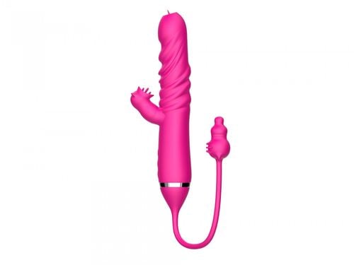 tongue licking triple stimulation thrusting vibrator na Arena.pl