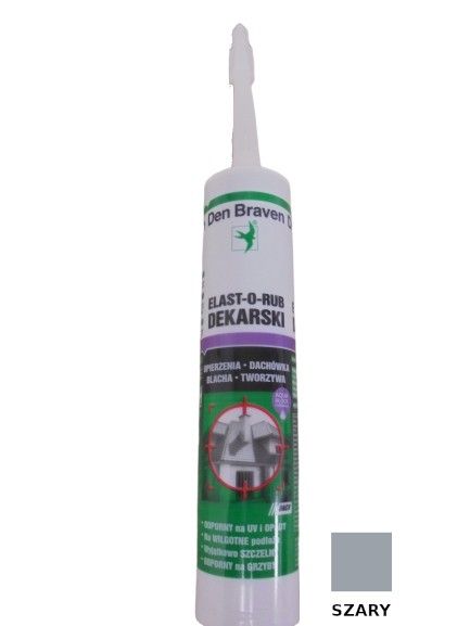 USZCZELNIACZ DEKARSKI ELAST-O-RUB SZARY 300ML zdjęcie 1