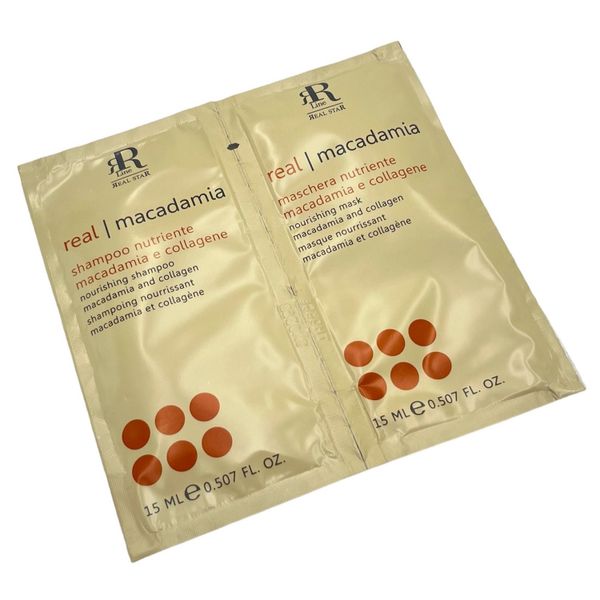 RR LINE Szampon + Maska MACADAMIA - 2x15ml zdjęcie 1
