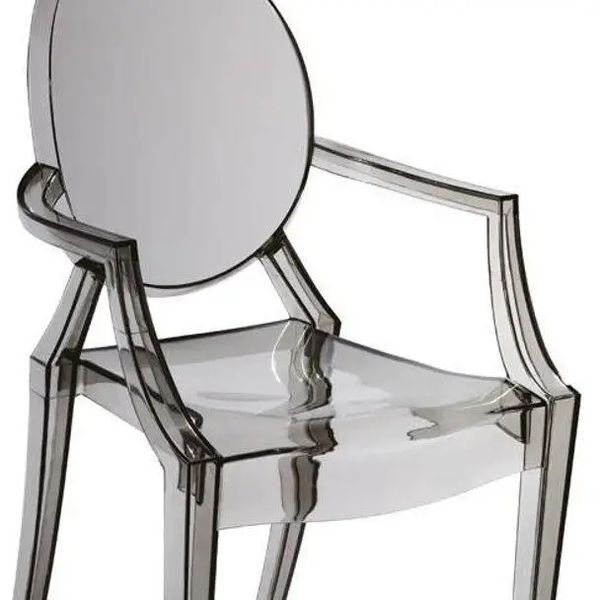 Nowoczesne krzesło SPIRIT MH-006CH-S Moos z podłokietnikami dymione zdjęcie 2