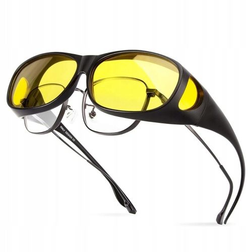 Okulary Przeciwsłoneczne Żółte Rowerowe do Jazdy Samochodem Nocą i w Dzień na Arena.pl