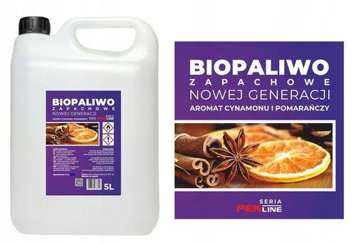 BIOETANOL BIOPALIWO ZAPACHOWE BIOKOMINEK CYNAMOM POMARAŃCZA 5L na Arena.pl