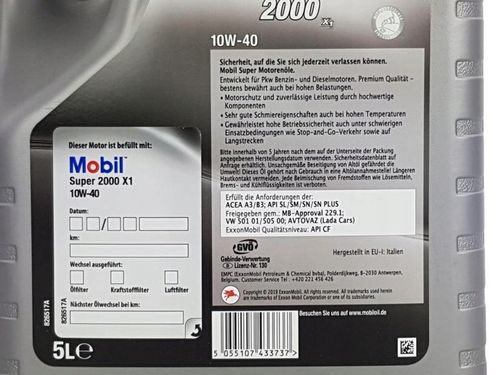 Olej silnikowy Mobil 10W-40 5l na Arena.pl