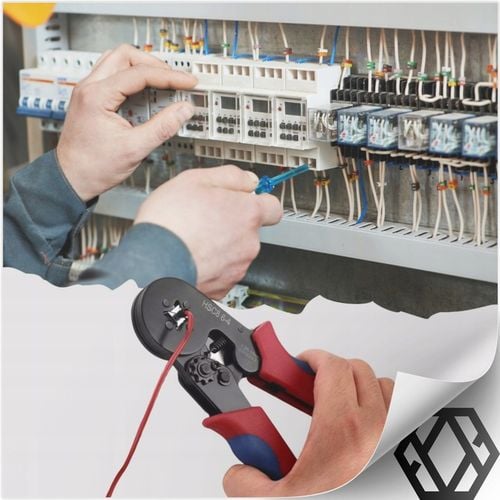 ZACISKARKA PRASKA DO KONEKTORÓW KOŃCÓWEK KABLI TULEJEK 0.25-10mm² na Arena.pl