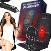 MATA MASUJĄCA DO SAMOCHODU GRZEJĄCA NA FOTEL SHIATSU DO AKUPRESURY PODUSZKA