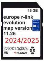 KARTA Z MAPĄ RENAULT R-LINK TOMTOM EVOLUTION LIVE 2024/2025 11.25 EU RADARY