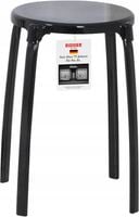 Taboret łazienkowy czarny antypoślizgowy siedzisko pod prysznic RIDDER Max