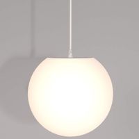 Wisząca lampa Erda O594PL-01W kulista na taras IP54 biała