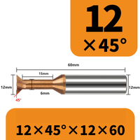 Frez 4-ostrzowy "jaskółczy ogon" dovetail VHM Rozmiar: 12×45°×60L