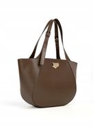 MONNARI Brązowa Torebka Damska Na Ramię Czekoladowa Duża A4 Shopper