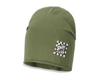 BROEL ALBINO czapka bawełniana dla chłopca khaki 54-56