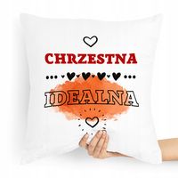Poduszka Poszewka Dla Chrzestnego Na Prezent Z Nadrukiem Ze Zdjęciem