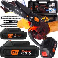 PIŁA ŁAŃCUCHOWA AKUMULATOROWA 6” + 2x AKUMULATOR 2x ŁAŃCUCH WYDAJNA 1000W