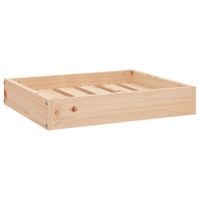 Legowisko dla psa, 51,5x44x9 cm, lite drewno sosnowe