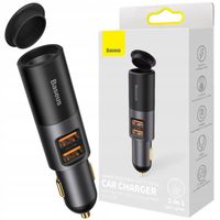 BASEUS ŁADOWARKA SAMOCHODOWA USB ROZDZIELACZ 120W MOCNA SZYBKA 2XUSB QC 4.0