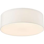 LAMPA sufitowa SPACE M 30652301 Kaspa abażurowa OPRAWA plafon okrągły biały