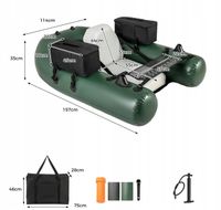 Belly Boat pływadełko wędkarskie z torbami