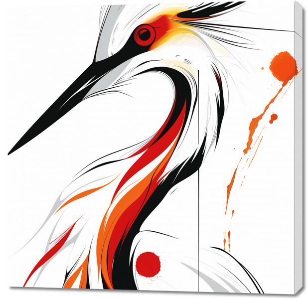 Obraz 100x100cm Bocian zdjęcie 1