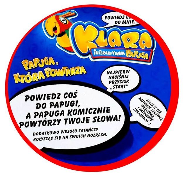 NA PREZENT INTERAKTYWNA GADAJĄCA PAPUGA KLARA NAGRYWA POWTARZA zdjęcie 15
