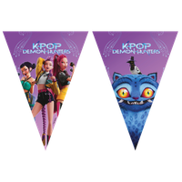 girlanda flagi papierowe k-pop 2,3m 1 szt.