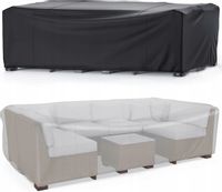 Mrrihand, Pokrowce na meble ogrodowe wodoodporne, 242x162x100 cm