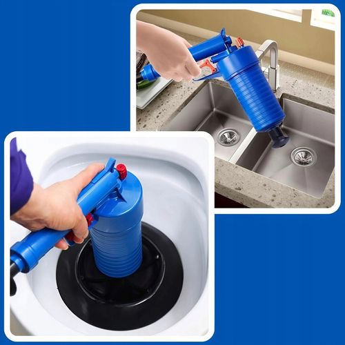 PISTOLET DO UDRAŻNIANIA RUR PRZEPYCHACZ WC TOALET ZLEWU KRET HYDRAULICZNY na Arena.pl