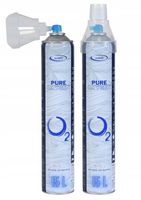 Tlen Inhalacyjny w Puszce 99,5% 15L z Maską Ecomed Zestaw 2 Sztuki