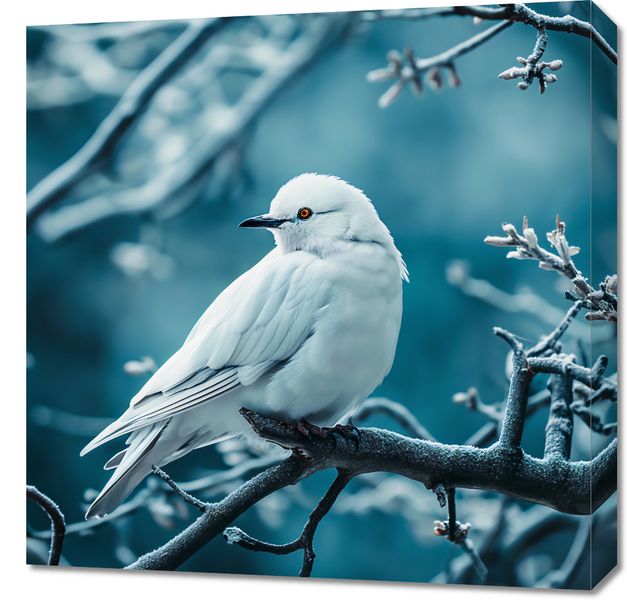 Obraz 60x60cm Perłowy Ptak zdjęcie 1