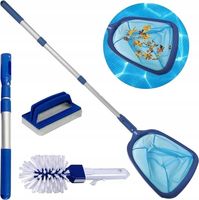 Podbierak do basenu 119 cm | Zestaw ze szczotką i gąbką