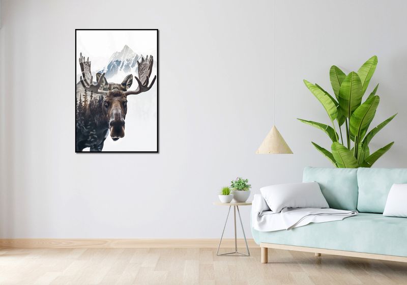 Plakat 68x101cm Łoś Duch Lasu zdjęcie 4