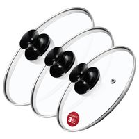 KADAX Pokrywka Szklana Pokrywa Zestaw 20/24/28cm