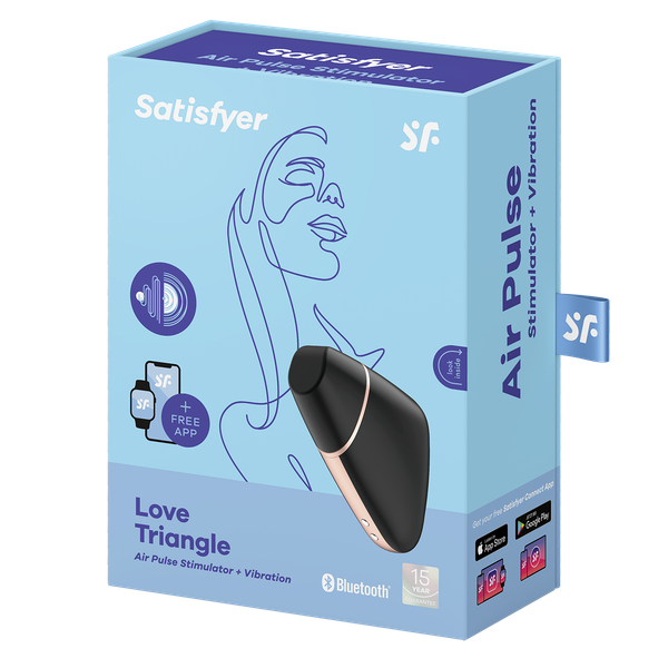 Satisfyer Love Triangle Black Incl. Bluetooth And App zdjęcie 2
