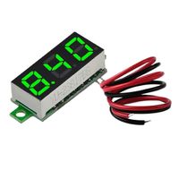 Woltomierz miernik tester zielony 0.28 cala 2pin 5-30V DC