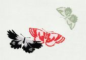 Plakat 100x70cm Butterfly 13, Sekka Japoński Vintage do Salonu