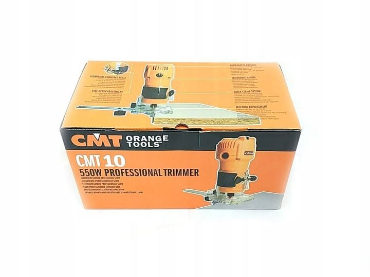 CMT Frezarka ręczna krawędziowa 550W Trymer krawędzi 1/4 6-8mm CMT10 zdjęcie 6