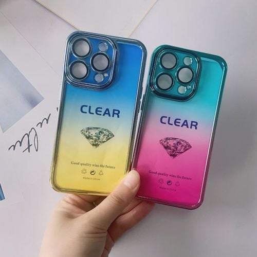 etui do iphone 13 w398 żółto-niebieski na Arena.pl