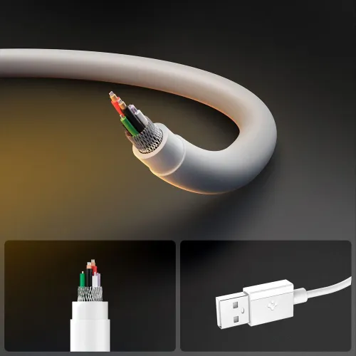 kabel spigen eb6010cc usb-c 60w 200 cm - biały na Arena.pl