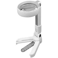 Lupa 3.5x szkło powiększające lampa statyw podświetlenie 20 led