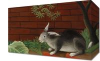 Obraz 30x20cm The Rabbit's Meal, Rousseau Vintage do Salonu