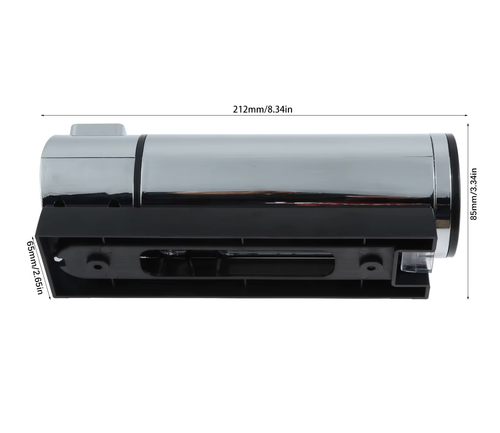 Dozownik ścienny na mydło w płynie  żel szampon czarny uniwersalny 400 ml na Arena.pl