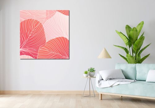 Obraz 100x100cm Koralowy Ogród na Arena.pl