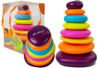 ND24_7076 Piramidka Kolorowe Obręcze dla Niemowl