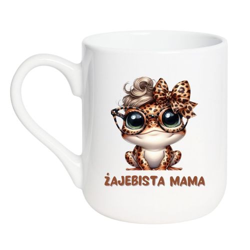 KUBEK "ŻAJEBISTA MAMA" Wzór - Elegant Coffee 330 ml na Arena.pl