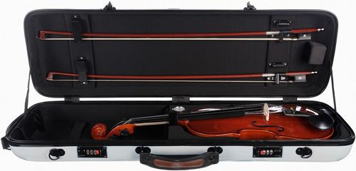 Fiberglass futerał skrzypcowy skrzypce Safe Oblong 4/4 M-case Srebrny na Arena.pl